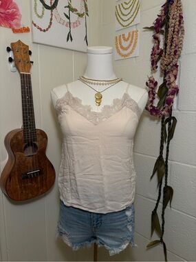 Lace Trim Cami Top
